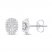 Diamond Earrings 1/2 ct tw Round-cut 10K White Gold