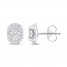 Diamond Earrings 1/2 ct tw Round-cut 10K White Gold