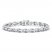 Love + Be Loved Diamond Tennis Bracelet 1/3 ct tw Sterling Silver 7.25"