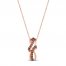 Le Vian Diamond Necklace 1/3 ct tw 14K Strawberry Gold 18"