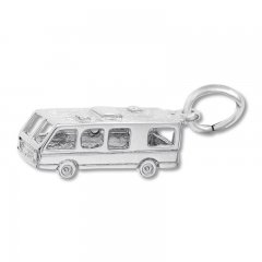 Motor Home Charm Sterling Silver