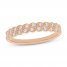 Diamond Anniversary Ring 1/4 ct tw Round-cut 10K Rose Gold