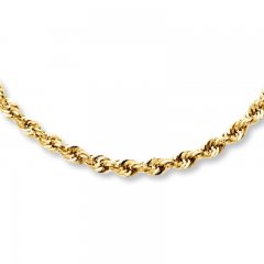 Rope Necklace 14K Yellow Gold 24" Length