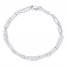 Open Link Anklet Sterling Silver 10" Length