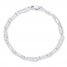 Open Link Anklet Sterling Silver 10" Length