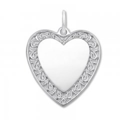 Heart Charm Sterling Silver