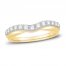 Diamond Contour Band 1/2 ct tw Round-cut 14K Yellow Gold