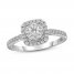 Diamond Engagement Ring 3/4 ct tw Round-cut 14K White Gold