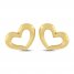 Heart Earrings 10K Yellow Gold