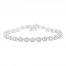 Diamond Fashion Bracelet Sterling Silver 7.25"