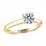 THE LEO Ideal Cut Diamond Solitaire Engagement Ring 1 ct tw 14K Yellow Gold