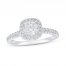 Lab-Created Diamonds by KAY Engagement Ring 1 ct tw Round-cut 14K White Gold