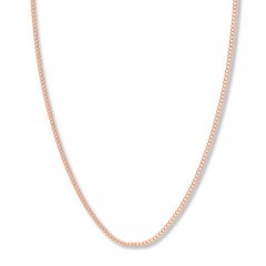 16 Curb Chain Necklace 14K Rose Gold Appx. 2.7mm