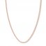 16 Curb Chain Necklace 14K Rose Gold Appx. 2.7mm