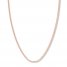 16 Curb Chain Necklace 14K Rose Gold Appx. 2.7mm