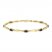 Garnet & Diamond Bracelet 10K Yellow Gold 7.25"