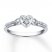 Diamond Promise Ring 1/10 ct tw Round-cut 10K White Gold