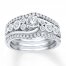 Diamond Bridal Set 3/4 ct tw Round-cut 14K White Gold