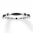 Black Diamond Anniversary Band 1/4 ct tw 10K White Gold