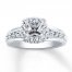 Diamond Ring Setting 1/2 ct tw Round-cut 14K White Gold