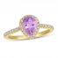 Le Vian Amethyst & Diamond Ring 1/3 ct tw 14K Honey Gold