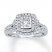 Radiant Reflections Engagement Ring 1 ct tw Diamonds 14K Gold