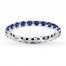 Stackable Ring Lab-Created Sapphire Sterling Silver