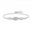 Diamond Bolo Bracelet Round-cut Sterling Silver