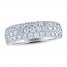 THE LEO Ideal Cut Diamond Anniversary Ring 1-1/2 ct tw 14K White Gold