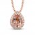 Le Vian Morganite & Diamond Necklace 1/8 ct tw 14K Stawberry Gold 18"