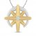 True North Diamond Star Necklace 1/15 ct tw 10K Yellow Gold/Sterling Silver 16"