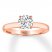 Leo Diamond Artisan Ring 1 Carat 14K Rose Gold