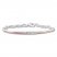 Diamond Bracelet 1/8 ct tw Round Sterling Silver/10K Rose Gold