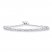 Diamond Bolo Bracelet 1/2 ct tw Round-cut Sterling Silver