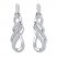 Diamond Earrings 1/10 ct tw Round-cut 10K White Gold