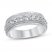 Men's Diamond Wedding Band 1-1/2 ct tw Round-cut 10K White Gold