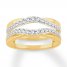 Diamond Enhancer Ring 1/2 ct tw Round-cut 14K Yellow Gold