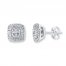 Diamond Earrings 1/20 ct tw Round-cut Sterling Silver