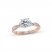 Monique Lhuillier Bliss Diamond Engagement Ring 1-3/8 ct tw Round & Marquise-cut 18K Two-Tone Gold