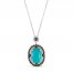 Le Vian Couture Turquoise Necklace 7/8 ct tw Diamonds 18K Vanilla Gold 18"