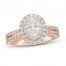 Neil Lane Diamond Engagement Ring 1-3/4 ct tw Oval/Round 14K Two-Tone Gold