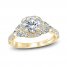 Monique Lhuillier Bliss Diamond Engagement Ring 1-7/8 ct tw Round, Marquise & Pear-shaped 18K Yellow Gold