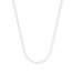 Cable Chain Necklace 14K White Gold 20" Length