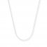 Cable Chain Necklace 14K White Gold 20" Length