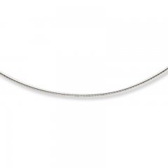 Wire Necklace Sterling Silver 18" Length