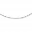 Wire Necklace Sterling Silver 18" Length