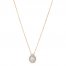 Le Vian Opal & Diamond Necklace 1/8 ct tw 14K Strawberry Gold 18"