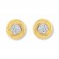 Diamond Earrings 1/15 ct tw Round-cut 10K Yellow Gold