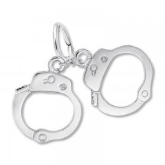 Handcuff Charm Sterling Silver