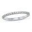 Diamond Anniversary Ring 1/6 ct tw Round-cut 10K White Gold